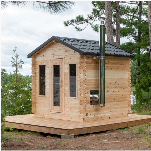Dundalk Canadian CT Georgian Cabin Sauna | 2-6 People | Wood or Electric Heater