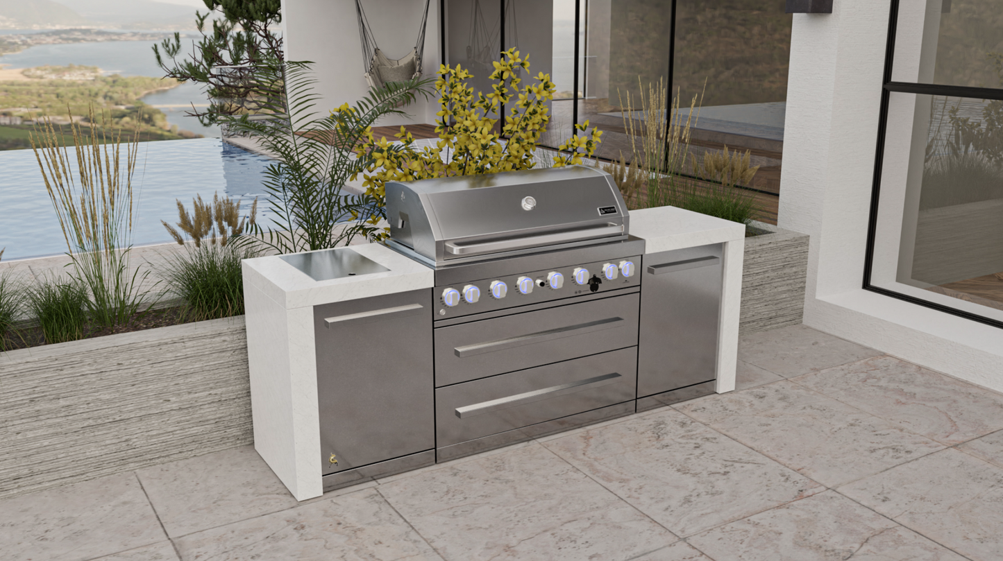 Mont Alpi 6-burner Deluxe Island MAi805-D - 94''