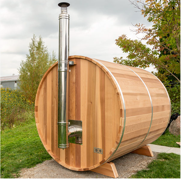 Dundalk Canadian Timber White Cedar Tranquility Outdoor | 2-4 People | Wood or Electric Heater