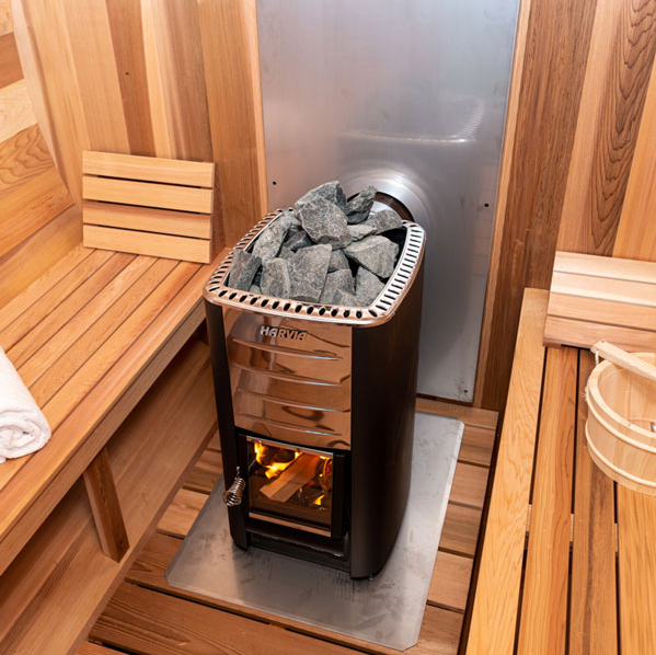 Dundalk Canadian Timber White Cedar Tranquility Outdoor | 2-4 People | Wood or Electric Heater