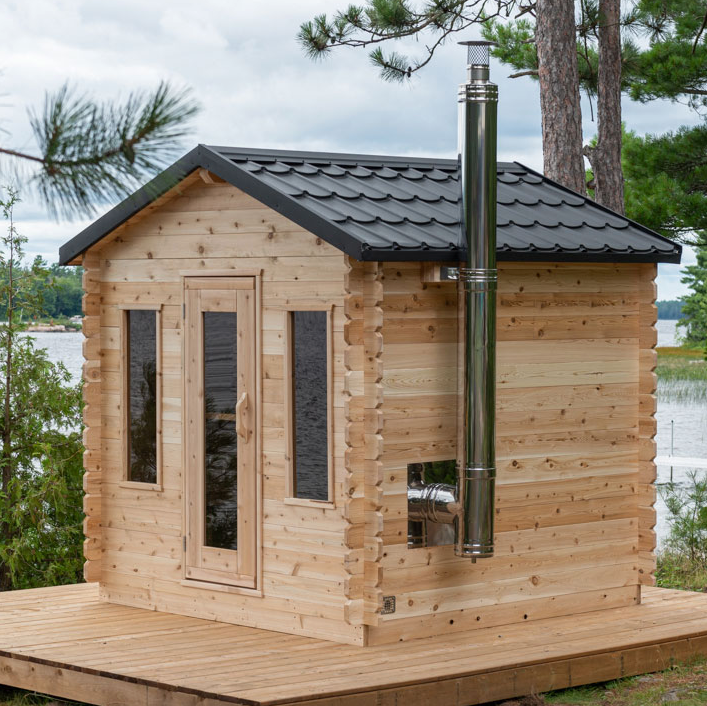 Dundalk Canadian CT Georgian Cabin Sauna | 2-6 People | Wood or Electric Heater