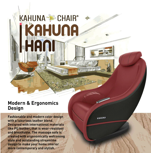 Kahuna CM L-Track Compact Massage Chair HaniRed/Black KCMHANIRED