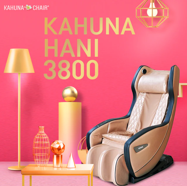 Kahuna CM L-Track Zero Gravity Compact Massage Chair Hani3800 Gold
