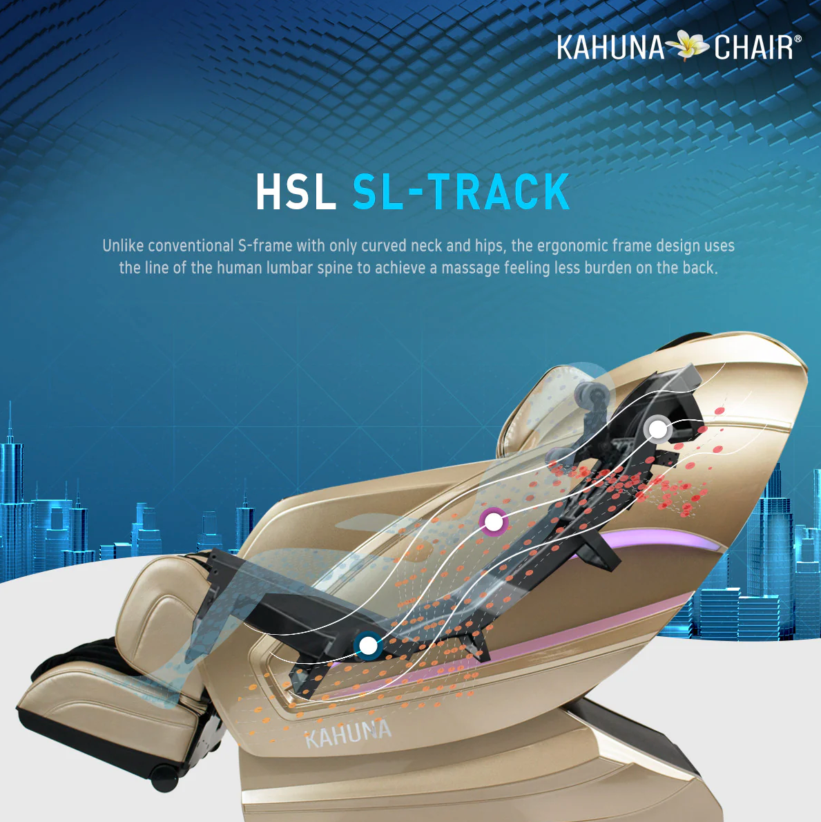 Kahuna HM-Kappa Massage Chair - Black