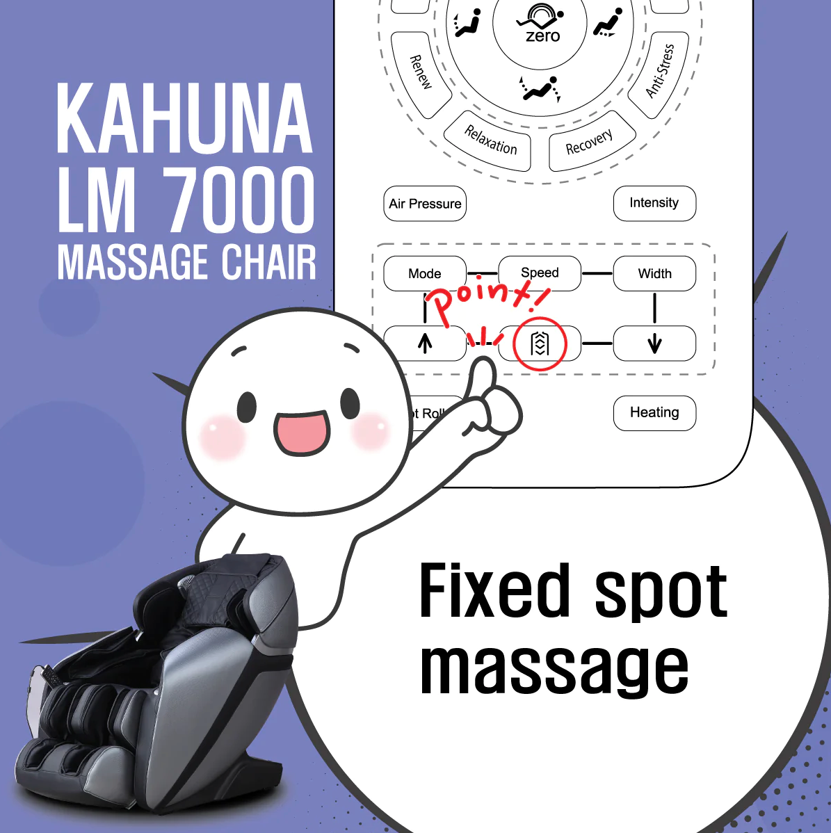 Kahuna LM-7000 Massage Chair - Brown