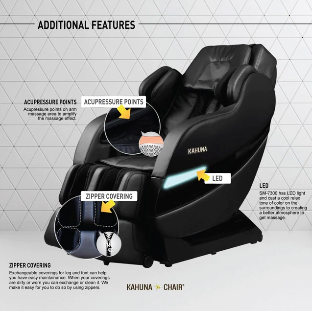 Kahuna SM Premium SL track Massage Chair - Dark Brown
