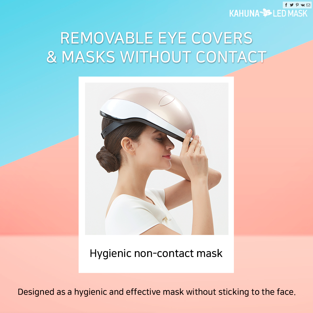 Kahuna Mask – Rosegold / White