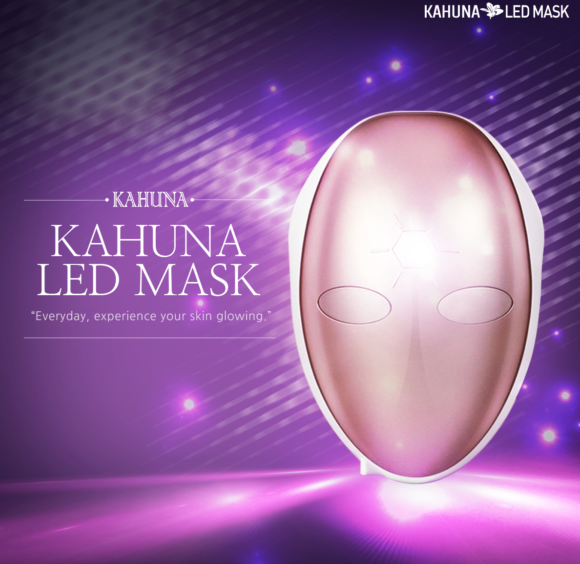 Kahuna Mask – Rosegold / White
