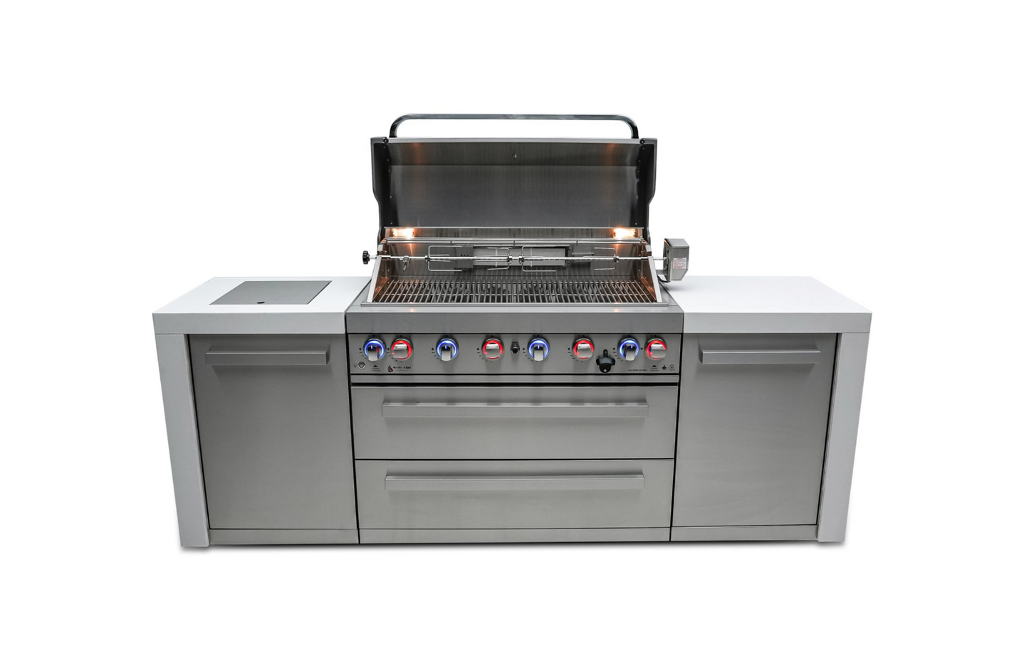 Mont Alpi 6-burner Deluxe Island MAi805-D - 94''