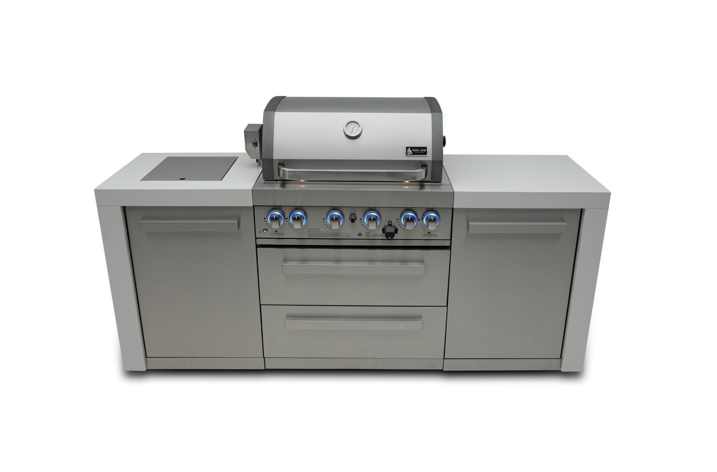 Mont Alpi 4-burner Deluxe Island MAi400-D 82''