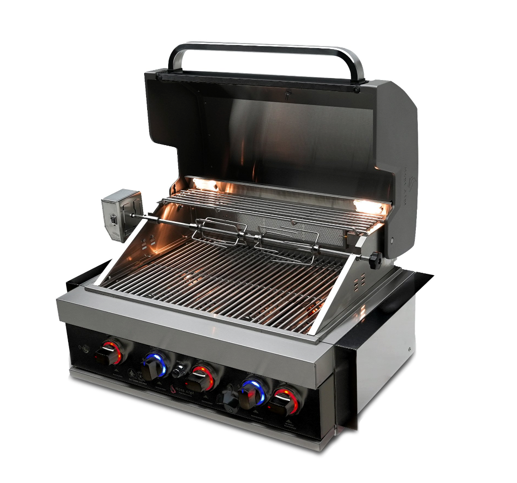 Mont Alpi 32" Black Stainless Steel Built-In Grill (MABi400-BSS)
