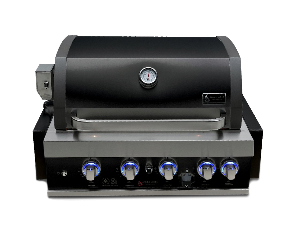 Mont Alpi 32" Black Stainless Steel Built-In Grill (MABi400-BSS)