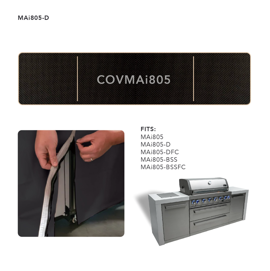 COVER FOR 6-BURNER ISLAND - COVMAI805