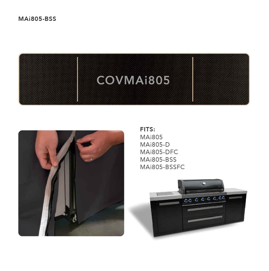 COVER FOR 6-BURNER ISLAND - COVMAI805