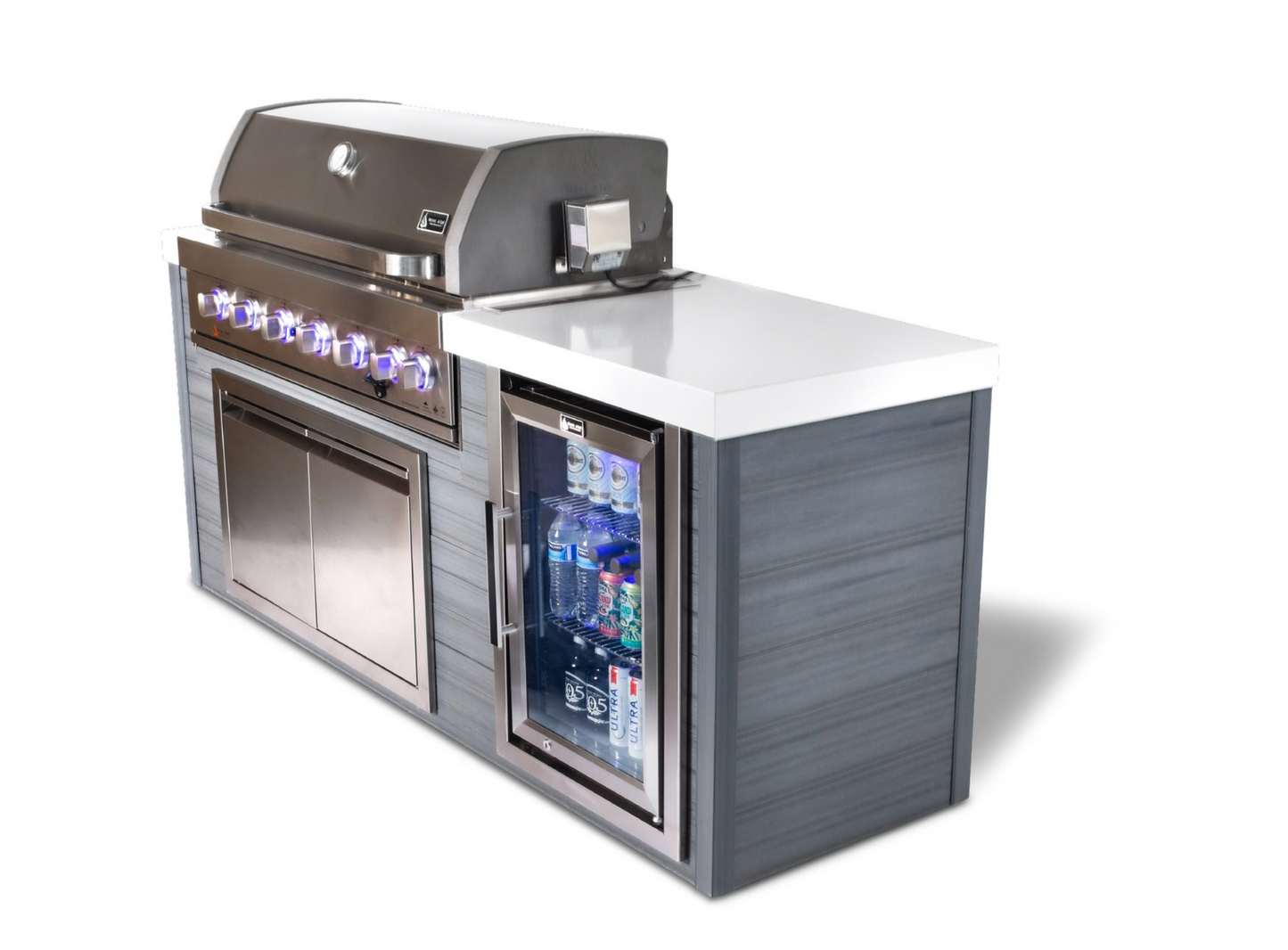 Mont Alpi 6-Burner Artwood Island in Stainless Steel-MA805-AW