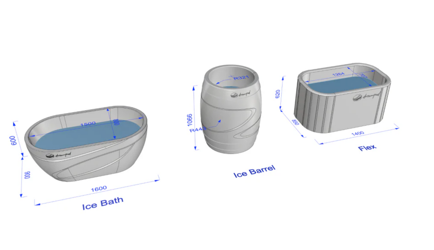 Dreampod Cold Plunge Barrel FLEX with Chiller