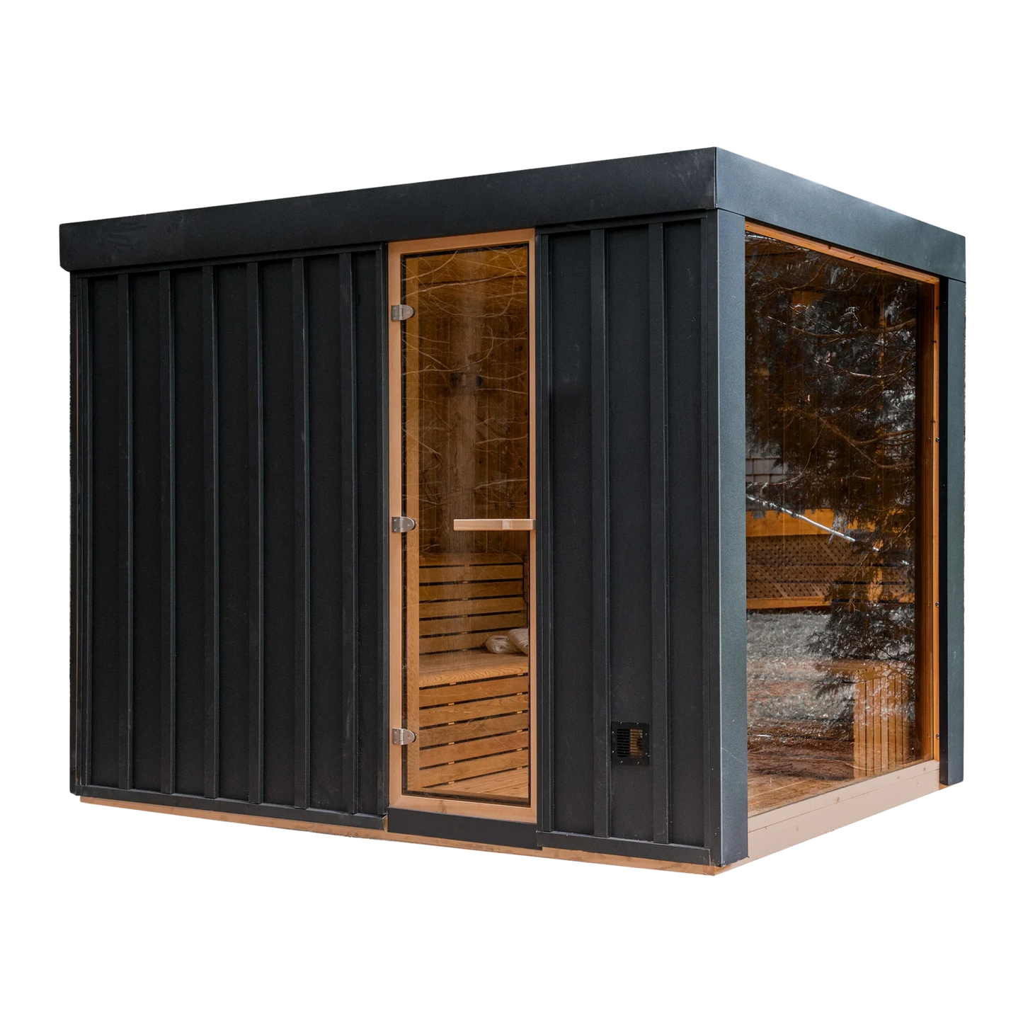 Outdoor Neptune Sauna - 7 Person - Clear Red Cedar