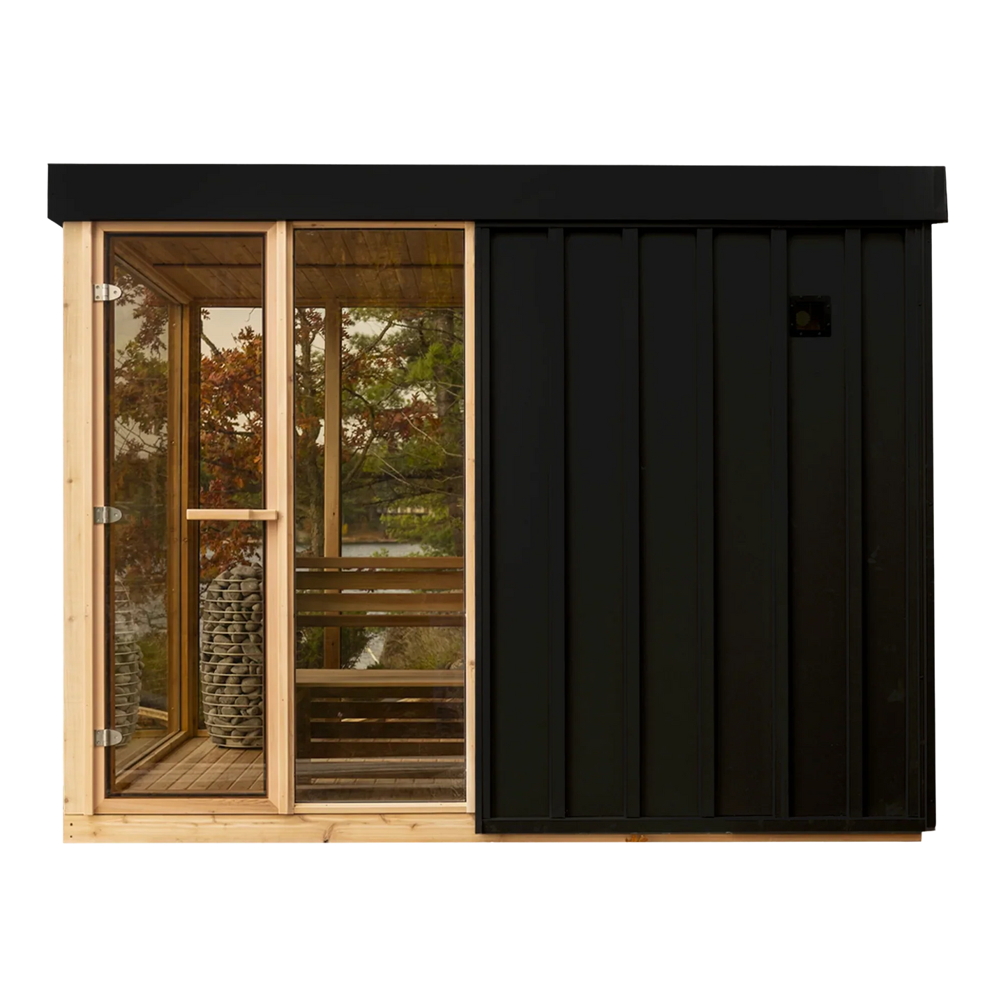 Outdoor Orion Sauna - 7 Person - Clear Red Cedar
