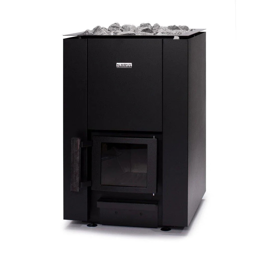 Narvi Kaamos 20 Wood Burning Heater + Box of Sauna Rocks