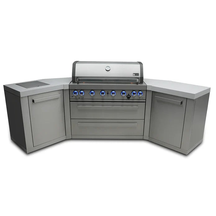 Mont Alpi 6-burner island grill with 45-degree corners MAi805-45 - 110''