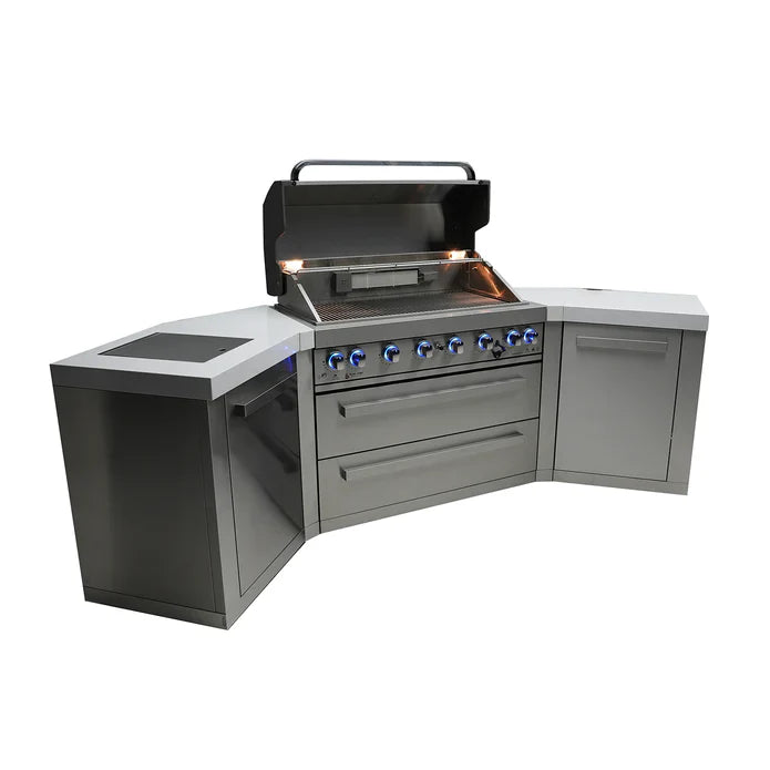 Mont Alpi 6-burner island grill with 45-degree corners MAi805-45 - 110''