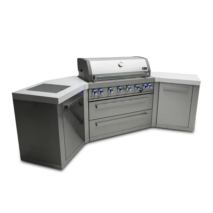 Mont Alpi 6-burner island grill with 45-degree corners MAi805-45 - 110''