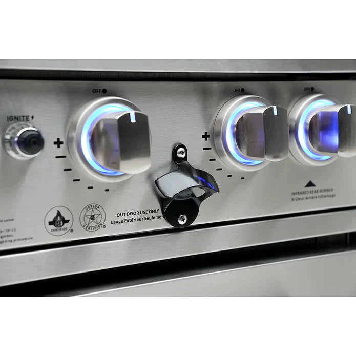 Mont Alpi 6-burner island grill with 45-degree corners MAi805-45 - 110''