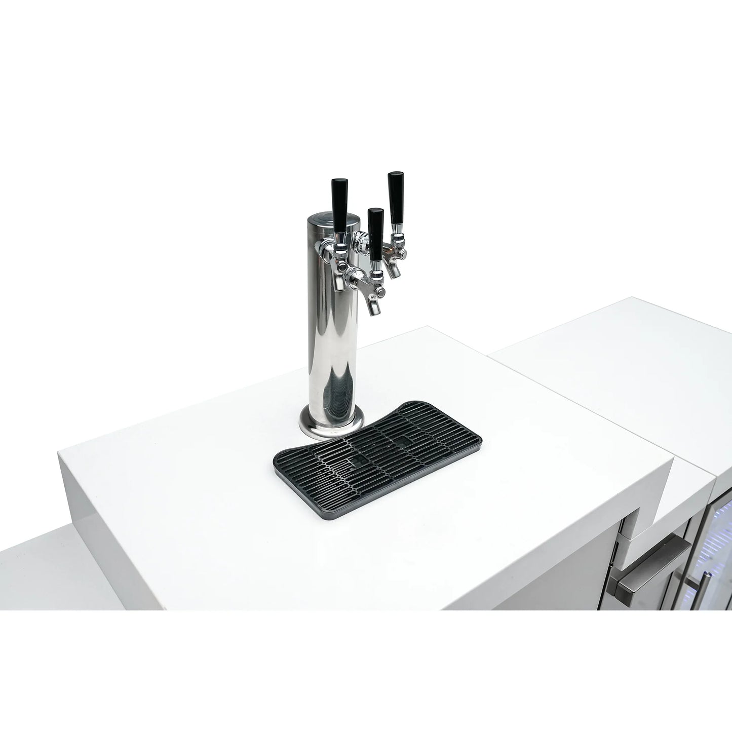 Mont Alpi 805 BBQ Grill Island with Kegerator & Beverage Center - MAi805-KEGBEV - 180''