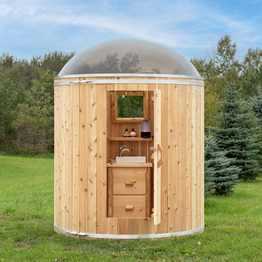 Skylight Outdoor Washroom-Bathroom-Shower Combo Complete
