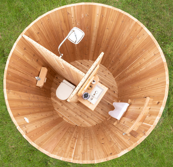 Skylight Outdoor Washroom-Bathroom-Shower Combo Complete