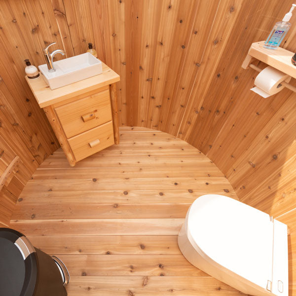 Skylight Outdoor Washroom-Bathroom-Shower Combo Complete