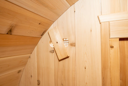 Dundalk 4 Person White Cedar Outdoor Sauna Harmony | 2-4 People | Wood or Electric Heater
