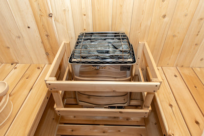Dundalk 4 Person White Cedar Outdoor Sauna Harmony | 2-4 People | Wood or Electric Heater