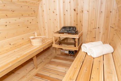 Dundalk Canadian Timber White Cedar Tranquility Outdoor | 2-4 People | Wood or Electric Heater