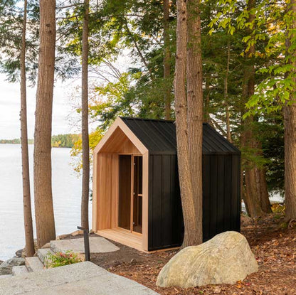 Outdoor Hudson Sauna - 6 Person - Clear Red Cedar