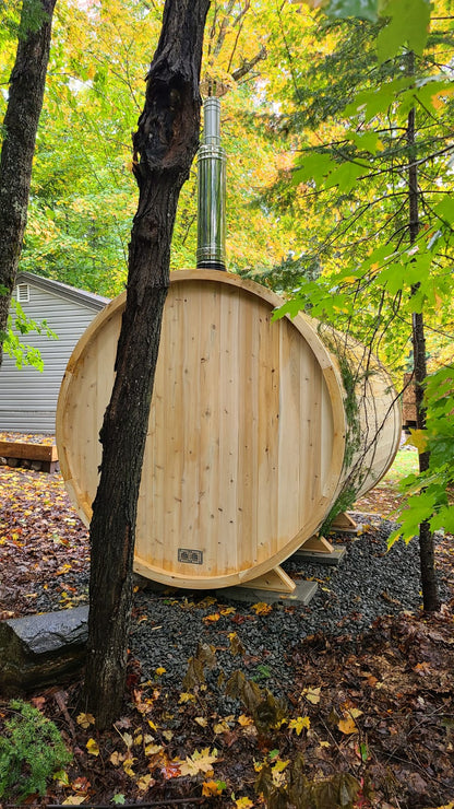 Dundalk Canadian Timber White Cedar Tranquility Outdoor | 2-4 People | Wood or Electric Heater