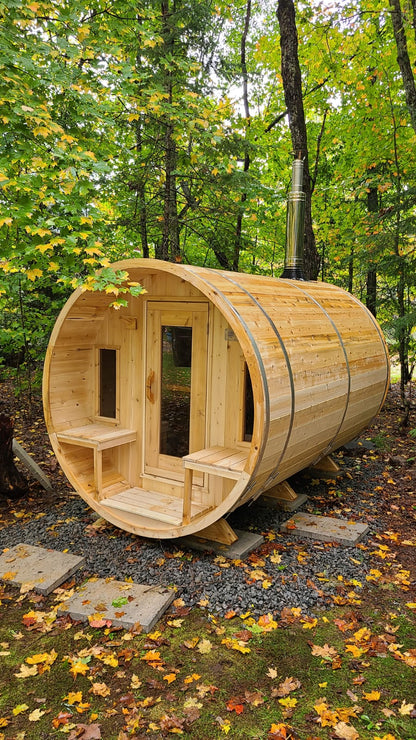 Dundalk Canadian Timber White Cedar Tranquility Outdoor | 2-4 People | Wood or Electric Heater