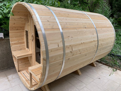 Dundalk Canadian Timber White Cedar Tranquility Outdoor | 2-4 People | Wood or Electric Heater