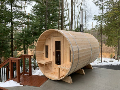 Dundalk Canadian Timber White Cedar Tranquility Outdoor | 2-4 People | Wood or Electric Heater