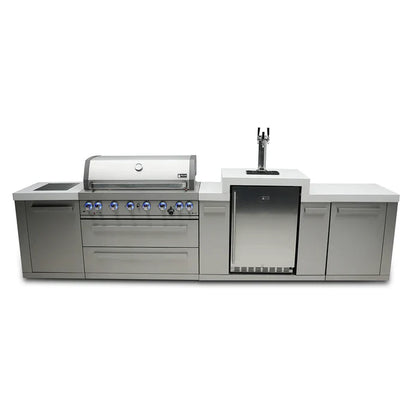 Mont Alpi 805 BBQ Grill Island with Kegerator - MAi805-KEG 142''
