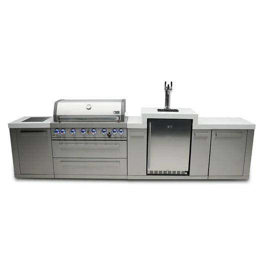 Mont Alpi 805 BBQ Grill Island with Kegerator - MAi805-KEG 142''