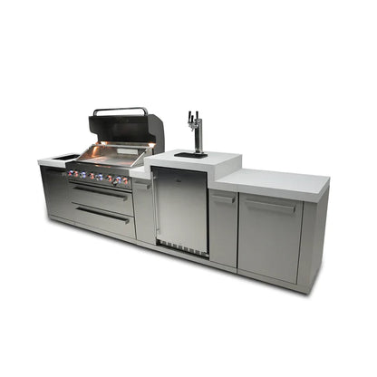 Mont Alpi 805 BBQ Grill Island with Kegerator - MAi805-KEG 142''