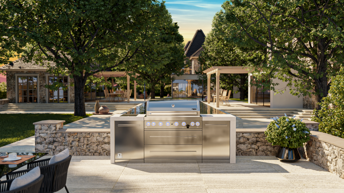 Mont Alpi 6-burner Deluxe Island MAi805-D - 94''
