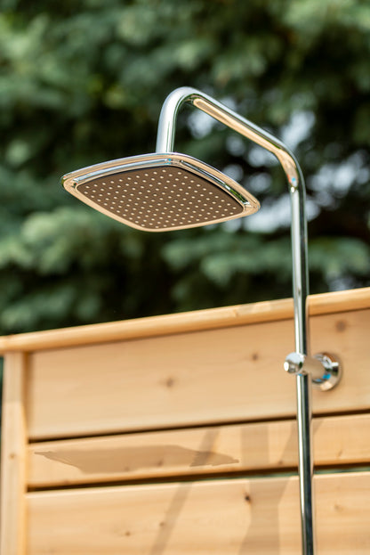 Dundalk Canadian Timber Savannah Standing Outdoor Shower  40" x 40" Platform