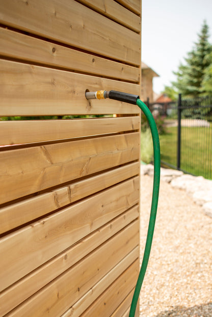 Dundalk Canadian Timber Savannah Standing Outdoor Shower  40" x 40" Platform
