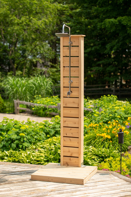 Dundalk Canadian Timber Sierra Pillar Outdoor Shower  31" x 31" Platform