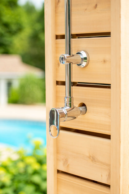 Dundalk Canadian Timber Sierra Pillar Outdoor Shower  31" x 31" Platform