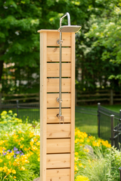 Dundalk Canadian Timber Sierra Pillar Outdoor Shower  31" x 31" Platform