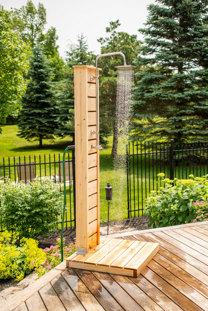 Dundalk Canadian Timber Sierra Pillar Outdoor Shower  31" x 31" Platform