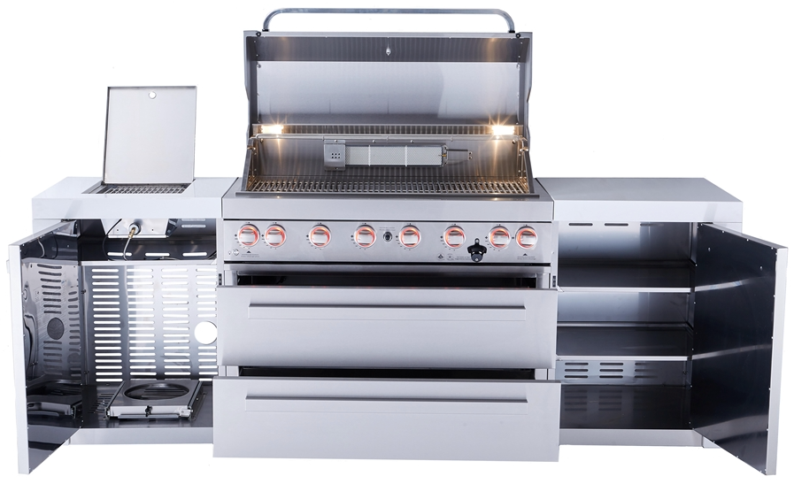 Mont Alpi 6-burner Deluxe Island MAi805-D - 94''